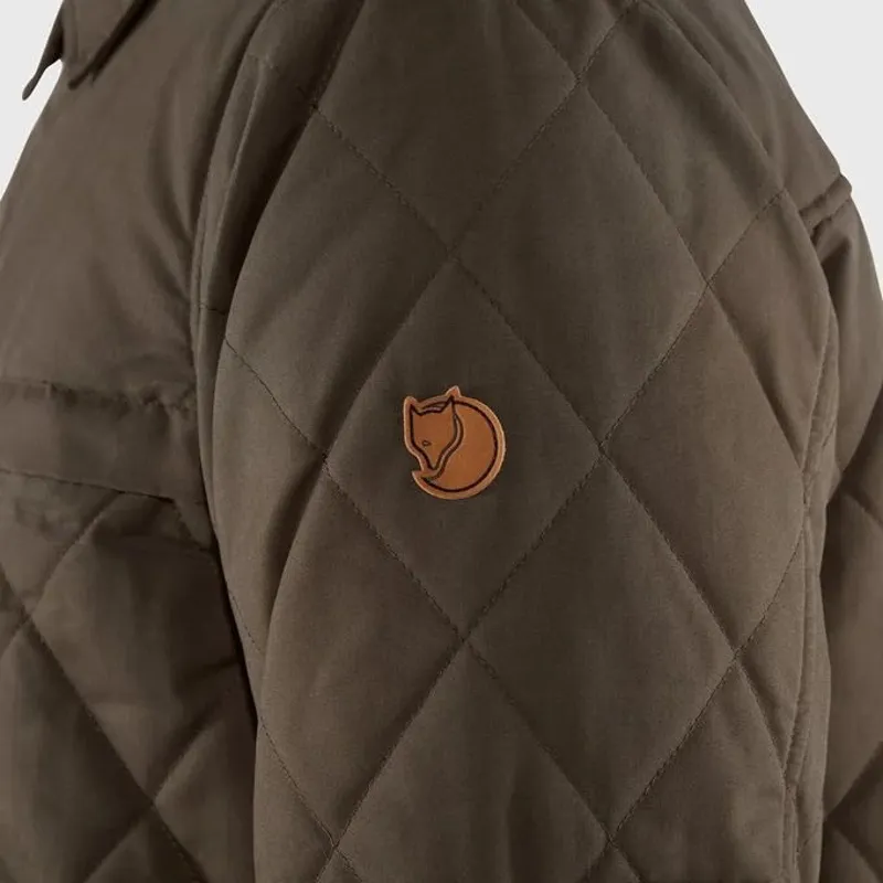 Fjällräven Mens Ovik Wool Padded Jacket Dark Olive-10